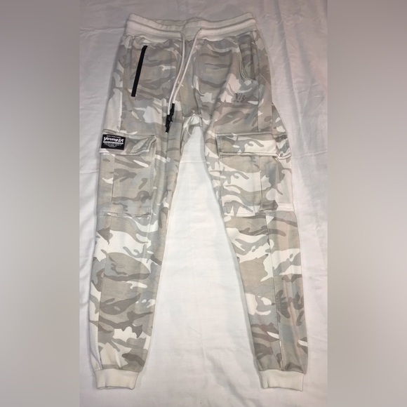 young la Other - YOUNG LA - white CAMO JOGGERS - M